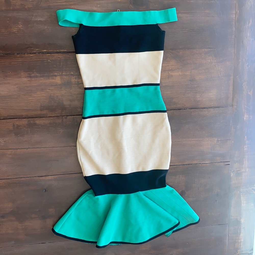 VICI Bandage Color-block Dress - Small